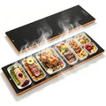 PLUMEBAY Electric Warming Tray 40''×14'', Adjustable Temp 100°F-260°F, Full Surface Heating, Extra Large Hot Plate, Food Warmer for Buffets, Parties, Restaurant, Home Events